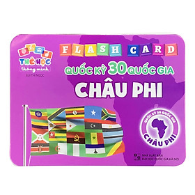 Thẻ Học Thông Minh Song Ngữ Cho Trẻ Phân Biệt Quốc Kỳ Các Quốc Gia Của 5 Châu Lục- Thẻ Học Song Ngữ
