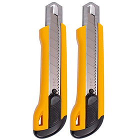 Combo 2 Dao Rọc Giấy Đại + Lưỡi Dao Deli E2042