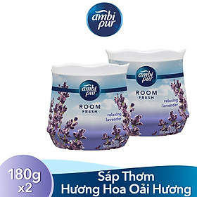 Bộ Đôi Sáp Thơm Ambi Pur Hương Hoa Oải Hương Thơm Mát (180gx2) - Hương thơm dịu mát giúp không gian nhà bạn trở nên tươi mát, làm sạch không khí, tạo không gian sạch sẽ và thoáng mát