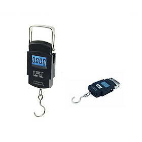 Mua Cân móc treo điện tử cầm tay hay bỏ túi tiện lợi tải trọng tối đa 50kg chuyên dụng nhà bếp (Tặng móc treo chai nước-giao màu ngẫu nhiên)
