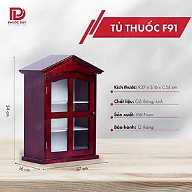 Mua Tủ thuốc - Tủ y tế gia đình gỗ tự nhiên F91