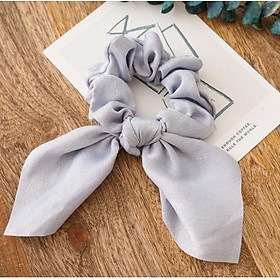 Dây buộc tóc vải lụa Scrunchies Vintage sang chảnh chất lụa mềm HD52