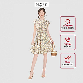 Đầm nữ MARC FASHION tay bèo smocking eo họa tiết hoa