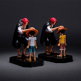 Bộ 2 Mô hình One Piece - Shank Tóc Đỏ và Luffy Mũ Rơm