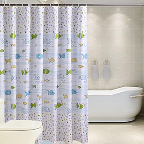 Màn Treo Nhà Tắm Chống Nước ( 1m8x2m) kèm khoen treo
