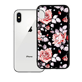 Ốp lưng viền TPU cao cấp dành cho iPhone X - Rose 03