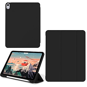 Bao Da Case Cover Dành Cho iPad Mini 5/ iPad Pro 11 inch/ iPad Air 3 / iPad Pro 3/ iPad Air 4 / iPad 7/8 / iPad Pro 12.9 inch - Hàng Chính Hãng Có Khe Cắm Apple Pencil - iPad Pro 11 inch (2020) - Đen