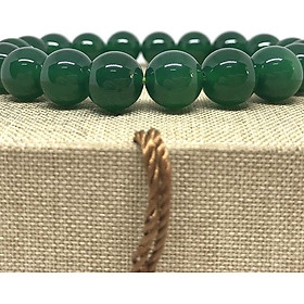 Vòng Tay Đá Mã Não Xanh Lá 10mm