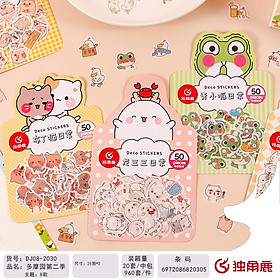 Sét 50 hình dán, sticker siêu cute( Giao hình ngẫu nhiên)