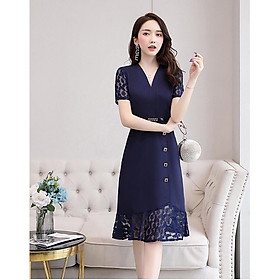 Đầm ôm body đuôi cá phối ren duyên dáng size từ 40-71kg