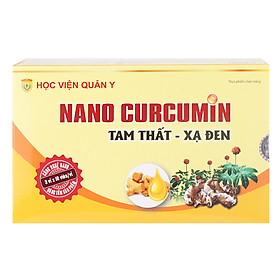 Hình ảnh Thực Phẩm Chức Năng Nanocurcumin Tam Thất Xạ Đen Học Viện Quân Y (Hộp 30 Viên)