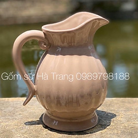 Mua Lọ hoa dáng bình sữa màu hồng baby gốm sứ Bát Tràng cao cấp