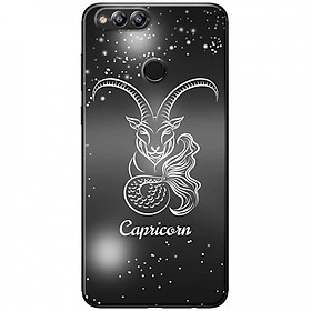 Ốp lưng dành cho Honor 7X mẫu Cung hoàng đạo Capricorn (đen)