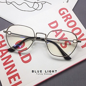 Kính Giả Cận, Gọng Kính Cận Nam Nữ Mắt Vuông Viền Dày Bạc Không Độ Hàn Quốc - BLUE LIGHT SHOP