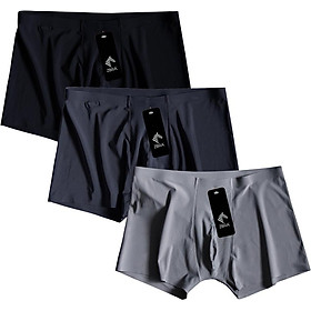 Combo 3 Quần sịp nam, quần lót boxer lụa mát xuất khẩu ZBra - ZQN11