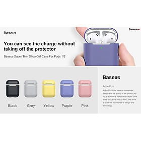 Mua Bao Silicone siêu mỏng Baseus Ultrathin Series Silica Gel Protector cho Apple AirPods 1/2