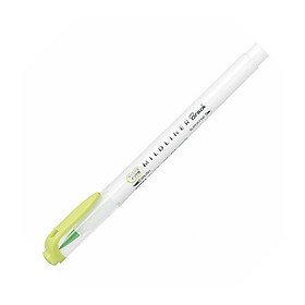 Bút Cọ 2 Đầu Zebra Mildliner Brush WFT8-MCG - Mild Citrus Green