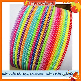 Mua Dây quấn tai nghe quấn cáp sạc điện thoại nhiều màu
