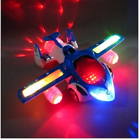 Mua Đồ chơi máy bay  Máy bay biến hình xoay 360 độ phát nhạc phát đèn nhiều mặc sắc cho bé