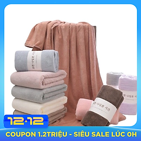 Khăn Tắm Hàn Quốc, Siêu Thấm Hút, Khử Mùi Kháng Khuẩn, Mềm Mại, Sợi Bông Cao Cấp, Vải Dày Mạng Lại Sự Mềm Mịn Ấm Áp Cho Người Sử Dụng, Bảo Vệ Tốt Nhất Cho Người Dùng
