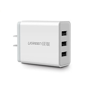 Mua Bộ sạc nhanh 24W 3 cổng Usb màu trắng UGREEN 40306CD148 Hàng chính hãng