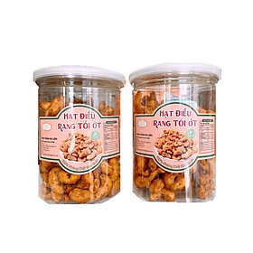 HẠT ĐIỀU RANG TỎI ỚT - 2 HŨ 250G