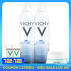 Bộ đôi xịt khoáng dưỡng da Vichy Mineralizing Thermal Water