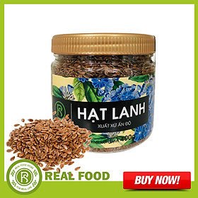 Hũ Hạt Lanh Ấn Độ Real Food Store (400Gr)