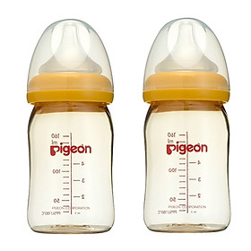 2 Bình Sữa Nhựa PPSU PLUS Pigeon (160ml)