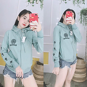 Áo khoác nỉ thun coton da cá chống nắng cao cấp nhiều màu MS14 Freesize 40- 56kg