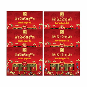 Combo 6 Lốc Nước Yến Nguyên Chất Song Yến