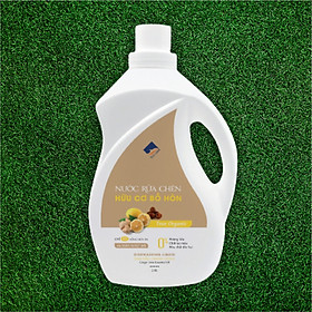 Nước rửa chén hữu cơ Bồ hòn Ecocare - 100% thực vật, không hóa chất, tinh dầu khử mùi, chăm sóc da tay, tiết kiệm nước 30% - Chai 2000ml