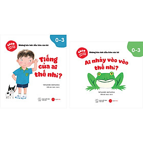 Combo 2 Cuốn Ehon Phát Triển Ngôn Từ - Những Háo Hức Đầu Tiên Của Bé (0 - 3T): Tiếng Của Ai Thế Nhỉ? + Ai Nhảy Vèo Vèo Thế Nhỉ?