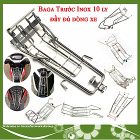 Baga giữa Inox 10Ly dành cho các dòng xe Wave, Dream, Wave a 2017-2019, Future Fi, Wave Blade, Exciter, Winner, Sirius, Sonic và nhiều dòng xe khác Green Networks Group ( 1 Cái ) - Có Phân Loại SP