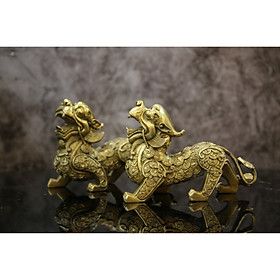 Mua Cặp Tỳ Hưu Chiêu Tài Cầu Lộc  đồng thau linh vật phong thủy Lê Gia