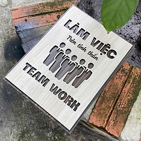 Mua Tranh Team Work TBIG065 cổ động tinh thần làm việc nhóm trang trí nhà cửa văn phòng