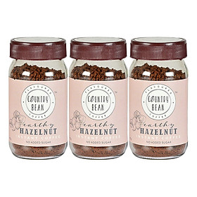 Set 3 Lọ Cà Phê Hòa Tan Country Bean Hương Hạt Phỉ