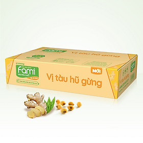Thùng Sữa Đậu Nành Fami Nguyên Chất Vị Tàu Hũ Gừng (200ml x 36 Hộp)