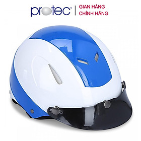Nón Bảo Hiểm 12 Đầu Không Kính Protec Disco DLWF Size L, Phối 2 Màu Thời Trang