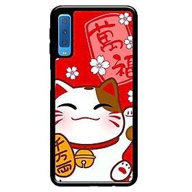 Ốp in cho Samsung Galaxy A7 2018 Mèo Cười - Hàng chính hãng