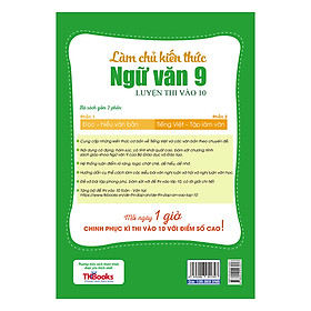 Nơi bán Làm Chủ Kiến Thức Ngữ Văn 9 Luyện Thi Vào 10 - Phần 1: Đọc - Hiểu Văn Bản - Giá Từ -1đ