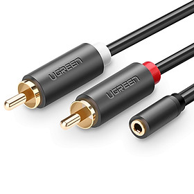 Mua Dây cáp 3.5mm cái ra 2 đầu RCA đực dài 3M UGREEN AV111 10549 - Hàng chính hãng