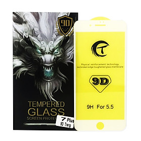 Mua Kính Cường Lực Full Màn Hình 9D Cho Iphone 7 Plus/8 Plus - Màu Trắng