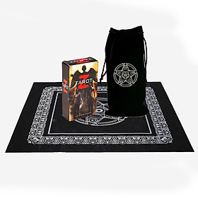 Combo Bộ Bài Bói Tarot Z Deck New Cao Cấp và Túi Nhung Đựng Tarot và Khăn Trải Bàn Tarot