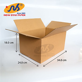 34x24x18 - Combo 10 thùng giấy carton gói hàng