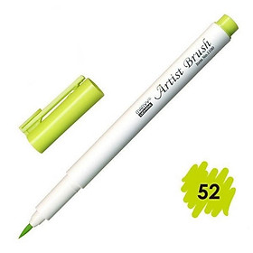 Bút lông đầu cọ viết calligraphy Marvy Artist Brush 1100 - Yellow Green (52)