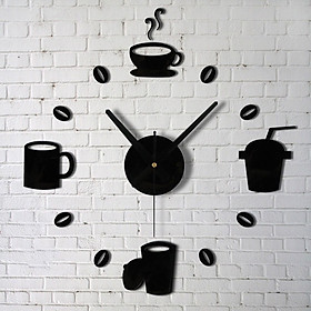Đồng hồ trang trí treo tường cafe - gắn tường sáng tạo loại nhỏ 2D-03