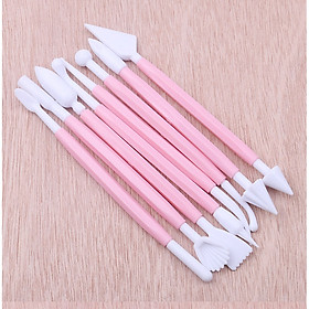 Dụng cụ nặn đất sét 8 cây 16 đầu làm chibi hoa đất tượng mô hình