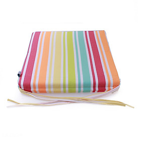 Nệm ngồi Soft Decor 405 Orange Stripe Pattern 40x40x5cm (Sọc cam)