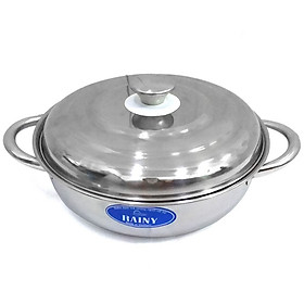 Nồi nấu lẩu inox 5 dem nắp inox rainy - xtt-rnlau-5d